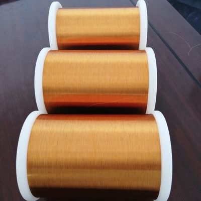 0.08mm Enamelled Round Copper Wire Heat Bondable Self Bonding Wire IEC