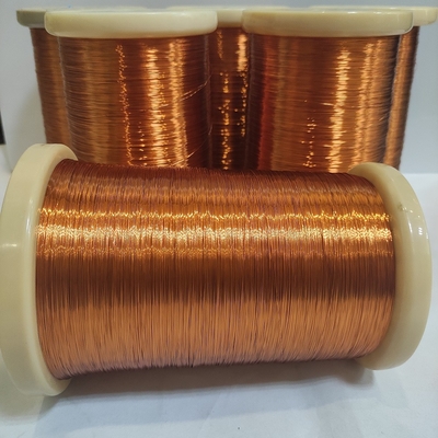 0.12mm Awg36 Enamel Coated Copper Wire Hot Wind Self Bonding For Frameless Coil