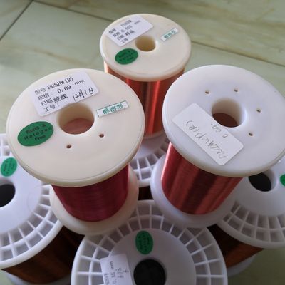 AWG 34 Motor Enameled Winding Wire Heat Resistant Composite Coating Self Adhesive